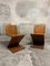 Vintage Zig-Zag Chairs in Veneered Wood by Gerrit Thomas Rietveld, 1970s, Set of 2 1