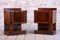 Art Deco Nachttische aus Buche, 1920er, 2er Set 1