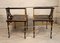 Japanese Two-Tier Coffee Tables in Faux Gold and Ebonized Bamboo, 1940s, Set of 2 31