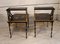 Japanese Two-Tier Coffee Tables in Faux Gold and Ebonized Bamboo, 1940s, Set of 2 37