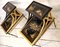 Japanese Two-Tier Coffee Tables in Faux Gold and Ebonized Bamboo, 1940s, Set of 2 15