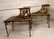 Japanese Two-Tier Coffee Tables in Faux Gold and Ebonized Bamboo, 1940s, Set of 2 30