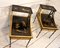 Japanese Two-Tier Coffee Tables in Faux Gold and Ebonized Bamboo, 1940s, Set of 2 11