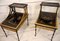Japanese Two-Tier Coffee Tables in Faux Gold and Ebonized Bamboo, 1940s, Set of 2 7