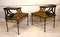 Japanese Two-Tier Coffee Tables in Faux Gold and Ebonized Bamboo, 1940s, Set of 2 34