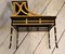 Japanese Two-Tier Coffee Tables in Faux Gold and Ebonized Bamboo, 1940s, Set of 2 21