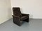 Sillón brutalista Mid-Century moderno de cuero de De Sede, años 60, Imagen 2