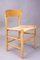 Vintage Danish Beech and Paper Cord Model J39 Folkestole Chair by Børge Mogensen for Fdb, 1960s Set of 6, Image 3