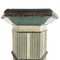 Hexagonal Column in Ivory and Turquoise Wood, 1940s 6