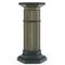 Hexagonal Column in Ivory and Turquoise Wood, 1940s 1