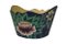 Mid Century French Tole Planter Cache Pot With Hand Painted Flowers, Image 2