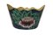 Mid Century French Tole Planter Cache Pot With Hand Painted Flowers, Image 11