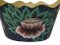 Mid Century French Tole Planter Cache Pot With Hand Painted Flowers, Image 3