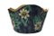 Mid Century French Tole Planter Cache Pot With Hand Painted Flowers, Image 5