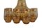 1950s Mid-Century Modern Bohemian Glass Decanter and Shot Glasses - Set of 7, Image 3