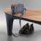Black Concrete Sculptural Bench by Donatas 4