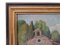 Mid 20th Century Impressionist Provence France Country Church Painting, Framed 7
