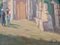 Mid 20th Century Impressionist Provence France Country Church Painting, Framed 3