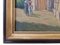 Mid 20th Century Impressionist Provence France Country Church Painting, Framed 5
