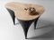 Contemporary Curved Oak & Black Concrete Coffee Table by Donatas Žukauskas 2