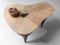 Contemporary Curved Oak & Black Concrete Coffee Table by Donatas Žukauskas 6