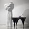 Contemporary Curved Oak & Black Concrete Coffee Table by Donatas Žukauskas 9