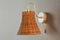 Applique Murale en Osier Style Mid-Century en Forme de Cloche 1