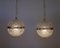 Cut Crystal Globe Pendant Lights, 1950s, Set of 2, Image 3