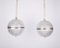 Cut Crystal Globe Pendant Lights, 1950s, Set of 2, Image 1