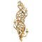 Large Italian Rococo Style Carved and Gilded Wood and Gesso Six-Light Wall Lamp, 1960s, Image 1
