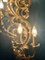 Large Italian Rococo Style Carved and Gilded Wood and Gesso Six-Light Wall Lamp, 1960s, Image 7
