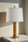 Lampe de Bureau en Rotin & Laiton Style Moderne Mid-Century 6