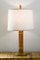 Lampe de Bureau en Rotin & Laiton Style Moderne Mid-Century 3
