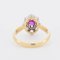 Marguerite Ring aus Gold, Diamanten und Rubin, 1900er 4