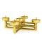 1960s Brutalist Brass Candle Holder, Image 3
