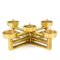 1960s Brutalist Brass Candle Holder, Image 1