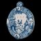 Delft Blue and White Chinoiserie Plaque, 1740-1760 4