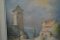1990er French School Church Landschaft Aquarell, gerahmt 8
