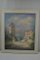 1990er French School Church Landschaft Aquarell, gerahmt 9