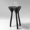 Live Edge Black Side Table or Nightstand by Donatas 2