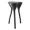 Live Edge Black Side Table or Nightstand by Donatas 1