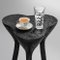 Live Edge Black Side Table or Nightstand by Donatas 6