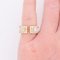 Quadratischer Ring aus Gelbgold & Diamanten von Jean Vendôme, 1980er 2