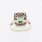 Ring aus Gold mit Smaragd und Diamant 4