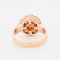 Antiker Marguerite Ring aus Gold, Granat und Diamanten, 1910 5
