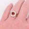 Antiker Marguerite Ring aus Gold, Granat und Diamanten, 1910 3