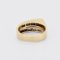 Ring aus Weiß- und Gelbgold mit Saphiren und Diamanten 4