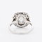 Art Deco Doppelter Halo-Verlobungsring aus Platin und Diamanten 4