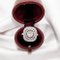 Art Deco Doppelter Halo-Verlobungsring aus Platin und Diamanten 2