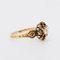 Neorenaissance Ring aus 18 Karat Gold, Emaille und Diamant 1